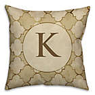 Alternate image 0 for Bits of Gold 16-Inch Square Throw Pillow in Beige/Brown
