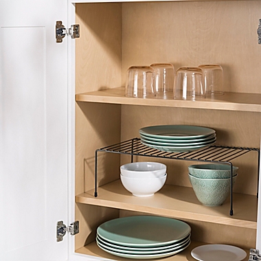 Home Basics&reg; Helper Wire Shelf in Onyx. View a larger version of this product image.