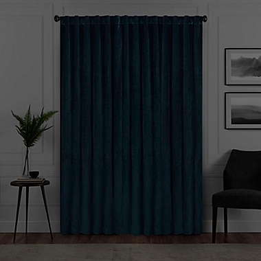 Eclipse Harper 63-Inch Rod Pocket Blackout Window Curtain Panel in Teal (Single). View a larger version of this product image.