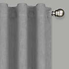 Alternate image 1 for Eclipse Nora Solid 108-Inch Rod Pocket/Back Tab 100% Blackout Curtain Panel in Grey (Single)