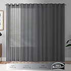 Alternate image 4 for Eclipse Nora Solid 108-Inch Rod Pocket/Back Tab 100% Blackout Curtain Panel in Grey (Single)