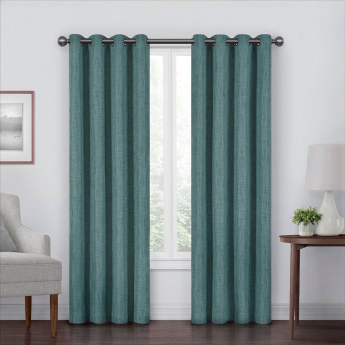 Eclipse Gemini Grommet Blackout Window Curtain Panel (Single) Bed