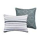 Alternate image 5 for Waverly&reg; Forever Stripe 10-Piece Queen Comforter Set in Blue