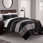 Alternate image 1 for Daniel 8-Piece Full Comforter Set in Black/Grey