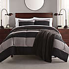 Alternate image 0 for Daniel 8-Piece Full Comforter Set in Black/Grey
