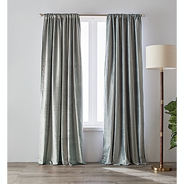 O&O by Olivia & Oliver&trade; Luster Velvet Room Darkening Window Curtain Panel (Single). View a larger version of this product image.