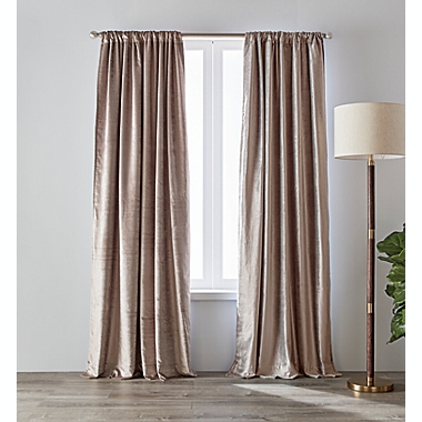 O&O by Olivia & Oliver&trade; 63-Inch Luster Velvet Curtain Panel in Lavender (Single). View a larger version of this product image.
