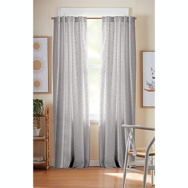 Wild Sage&trade; Lyra 63-Inch Rod Pocket/Back Tab Curtain Panel in Lunar Rock (Single). View a larger version of this product image.