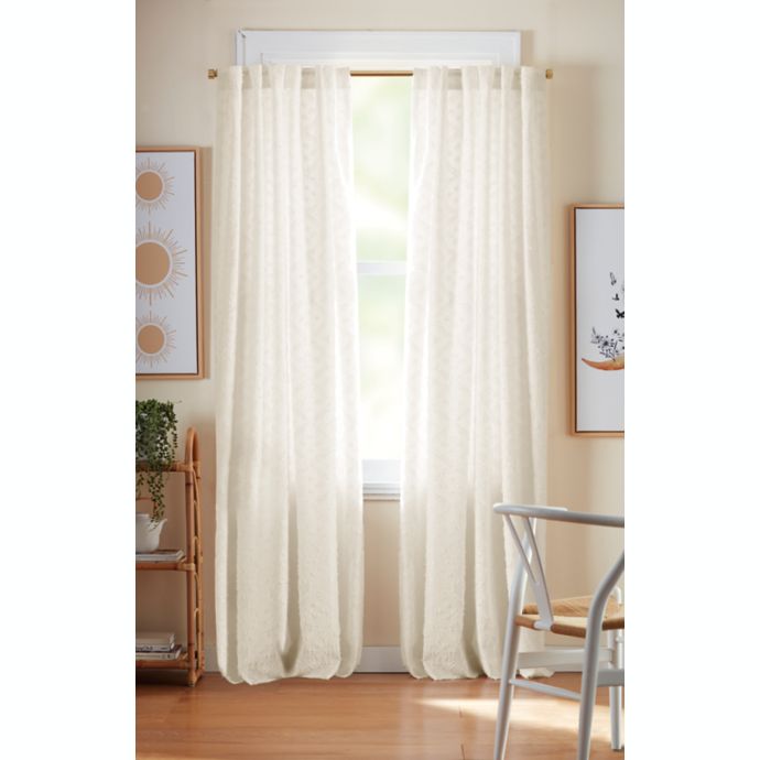 Wild Sage™ Lyra Rod Pocket/Back Tab Light Filtering Window Curtain