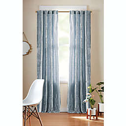 Wild Sage&trade; Valentina 84-Inch Rod Pocket Room Darkening Curtain Panel in Blue Fog (Single)