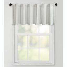 Bee & Willow Stripe Lined Valance Silver