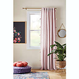 Wild Sage™ Stacie Tassel Stripe 108-Inch Window Curtain Panel in Violet (Single)