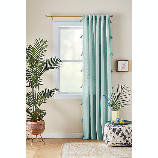 Blue 1 Pair 2 Window Curtain Door Cover Drapes Tassel Tiebacks Decoration New