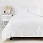 Alternate image 1 for Simply EssentialTM Garment Washed 3-Piece Full/Queen Duvet Set in White