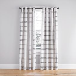Simply Essential™ Altura Windowpane Grommet Window Curtain Panel (Single)