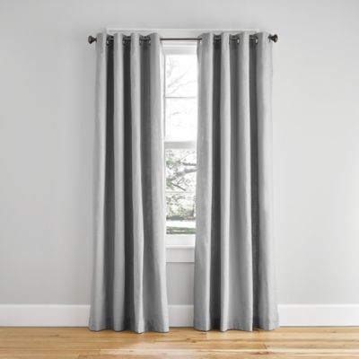 Simply Essential&trade; Hawthorne 95-Inch Grommet Window Curtain Panel in Grey (Single)