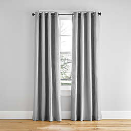 Simply Essential™ Hawthorne 63-Inch Grommet Window Curtain Panel in Gray (Single)