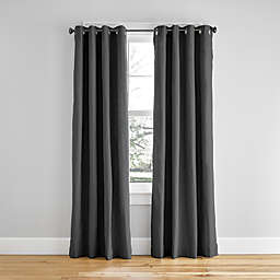 Simply Essential™ Hawthorne 63-Inch Grommet Window Curtain Panel in Charcoal (Single)