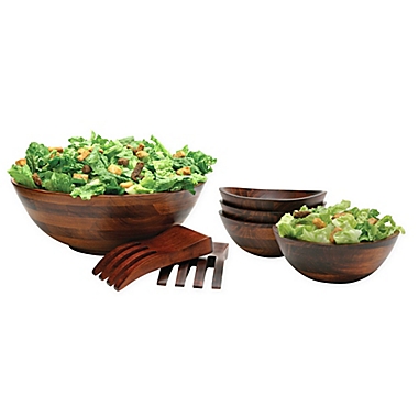 Lipper Cherry Wood Serveware Collection. View a larger version of this product image.