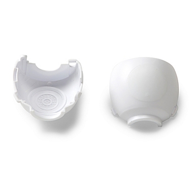 Safety 1st&reg; OutSmart&trade; 2-Pack Knob Covers With Decoy Button in White. View a larger version of this product image.