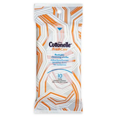 Cottonelle&reg; Fresh Care 10-Count Flushable Cleansing Cloths
