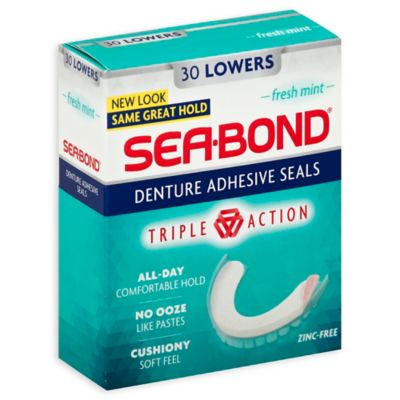 Sea-Bond&reg; 30-Count Lowers Denture Adhesive Seals in Fresh Mint