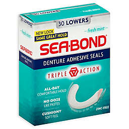 Sea-Bond® 30-Count Lowers Denture Adhesive Seals in Fresh Mint