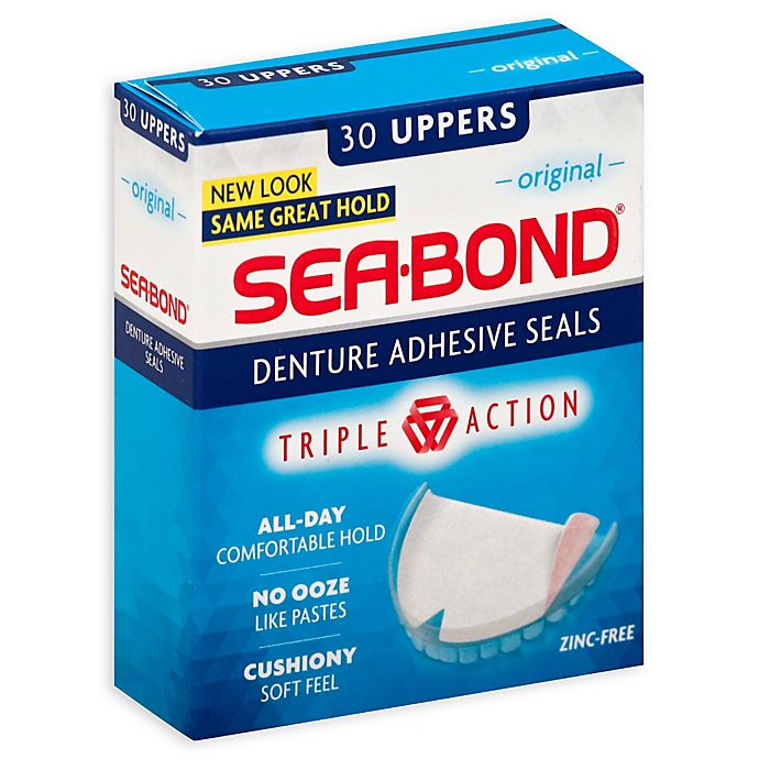 Sea-Bond® 30-Count Uppers Denture Adhesive Seals in Original | Bed Bath