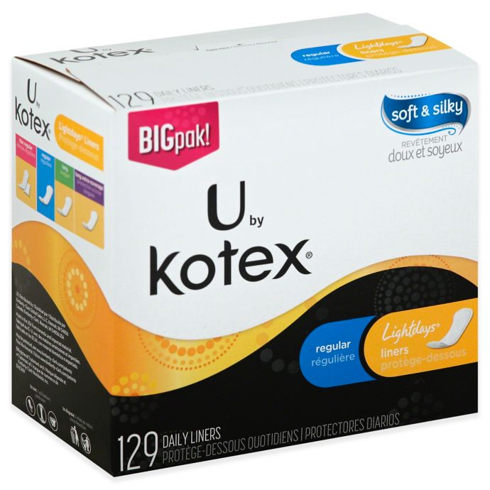 U By Kotex Lightdays 129 Count Liners Bed Bath Beyond