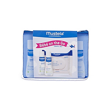 Mustela&reg; Bébé on the Go 3-Piece Travel Set. View a larger version of this product image.