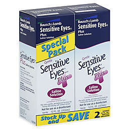 Bausch + Lomb Sensitive Eyes® 2-Count Plus Saline Solution