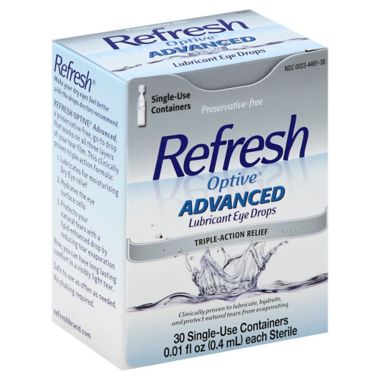 Refresh Optive&reg; Advanced 30-Count Lubricant Eye Drops. View a larger version of this product image.