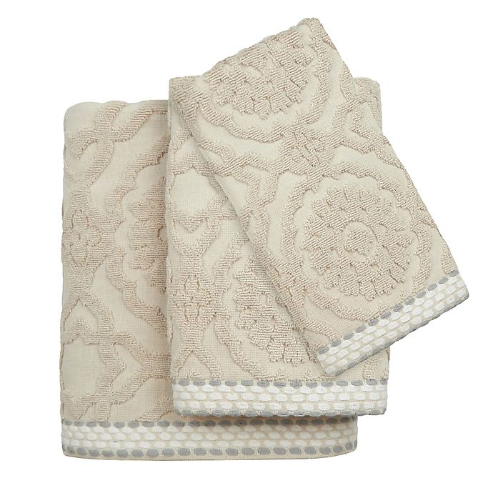 Andrea Bath Towel Collection in Natural Bed Bath & Beyond