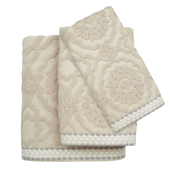 Andrea Bath Towel Collection in Natural Bed Bath & Beyond