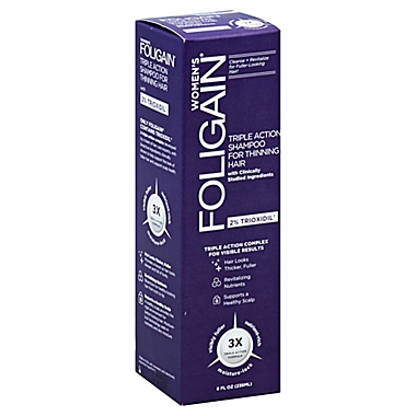 Women's Foligain® 8 fl. oz. Triple Action Shampoo for Thinning Hair | Bed  Bath & Beyond