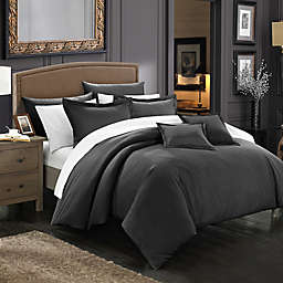 Chic Home Kanya 11-Piece King Comforter Set in Black