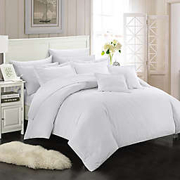 Chic Home Kanya 7-Piece Full/Queen Comforter Set in White