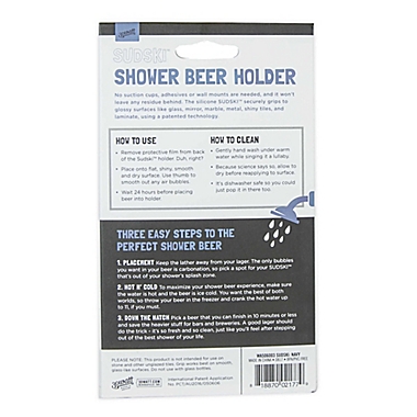 30 Watt&trade; Sudski Shower Beer Holder in Navy. View a larger version of this product image.