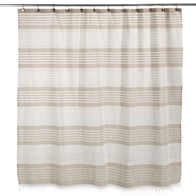 caro fabric shower curtain