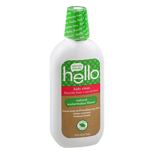 Alternate image 1 for Hello® Kids 16 oz. Fluoride Free Rinse in Watermelon