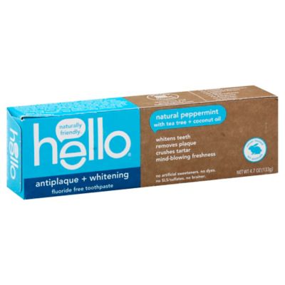 Hello&reg; 4.7 oz. Peppermint with Tea Whitening Toothpaste