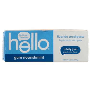 hello&reg; gum nourishment 4 oz. Flouride Toothpaste in Sweet Mint Flavor. View a larger version of this product image.
