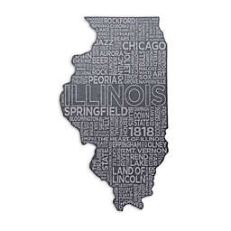 Top Shelf Living Illinois Etched Slate Cheese Board