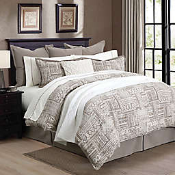 HiEnd Accents Trenton 3-Piece King Comforter Set in Taupe