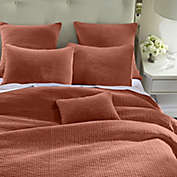 HiEnd Accents Stone Washed Cotton Velvet Full/Queen Quilt in Salmon