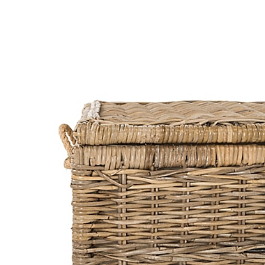Caden 30-Inch Wicker Storage Trunk in Natural. View a larger version of this product image.