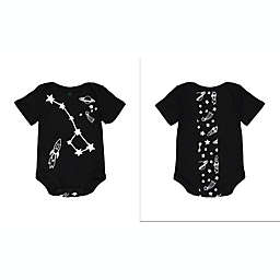 Doodle Pants® Constellations Bodysuit in Black