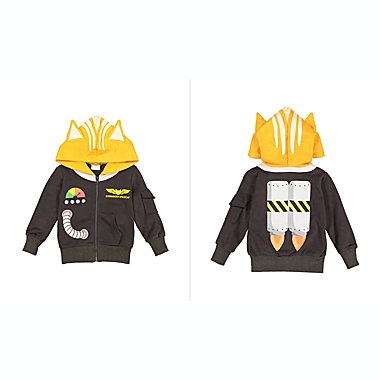 Doodle Pants&reg; Size 3T Commander Space Cat 3D Hoodie in Brown. View a larger version of this product image.
