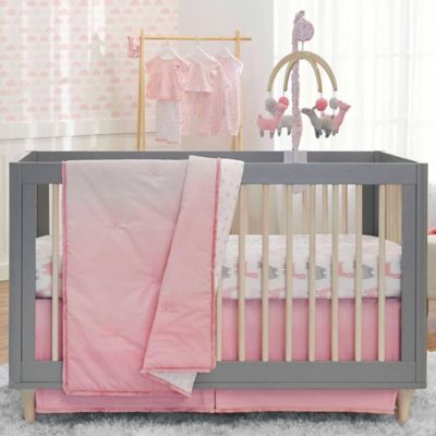 pink nursery bedding