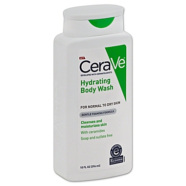 CeraVe&reg; 10 fl. oz. Hydrating Body Wash for Normal to Dry Skin. View a larger version of this product image.